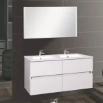 Olcsóbb Fürdőszobabútor, Wellis, Elois White 120, 4 fiókos, mosdós szekrény, fehér, 120 cm I.o.