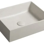 Utolsó esély Mosdó, Sapho, FORMIGO FG013, beton, homok színű, 47,5 cm