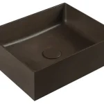Népszerű Mosdó, Sapho, FORMIGO FG014, beton, sötét barna színű, 47,5 cm