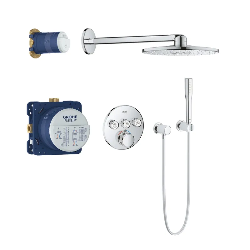 Grohe, Grohtherm Smartcontrol, termosztátos zuhanyrendszer, 3 fogyasztós 34705000 Kihagyhatatlan ajánlat