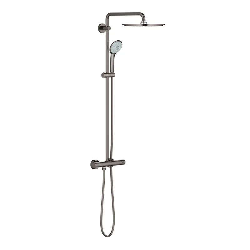 Gyors kiszállítás Grohe Euphoria 310 termosztátos zuhanyrendszer Rainshower Cosmopolitan 310 fém fejzuhany, hard graphite, 26075A00