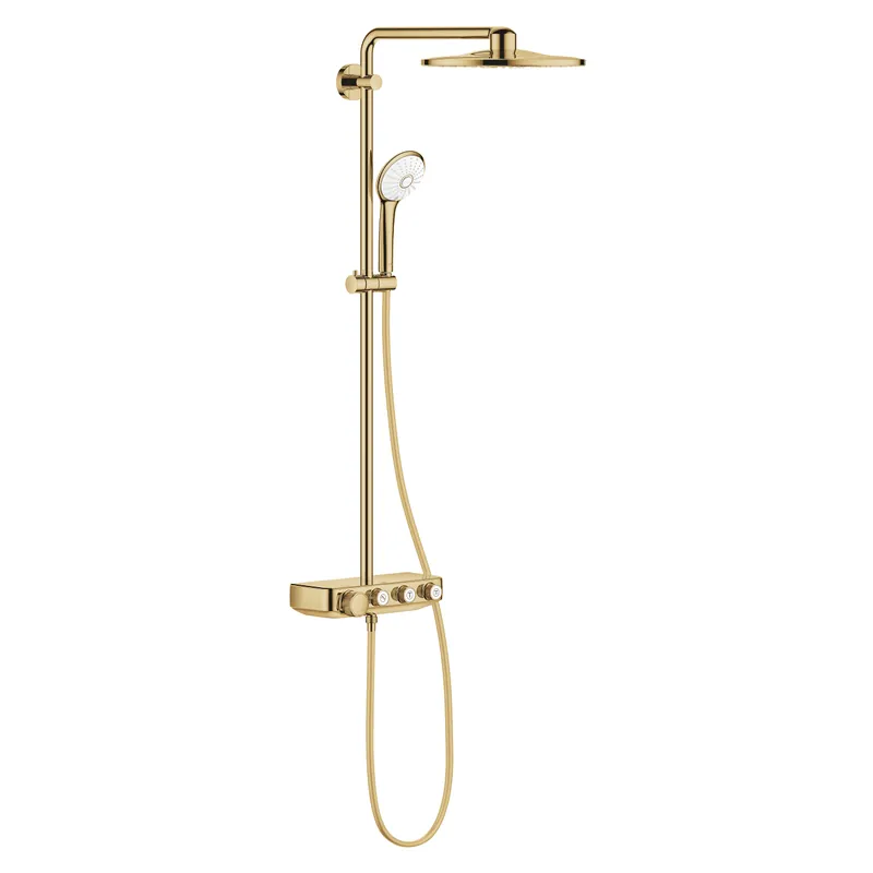 Grohe Euphoria SmartControl 310 termosztátos zuhanyrendszer Rainshower SmartActive 310 fejzuhany, cool sunrise 26507GL0 Kihagyhatatlan ajánlat