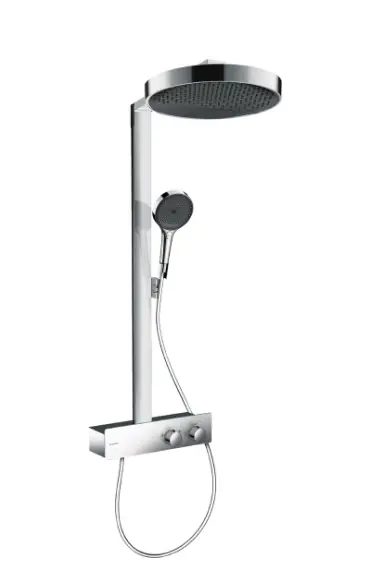 Akció Hansgrohe, Rainfinity Showerpipe 360, 1jet, ShowerTablet 350 Termosztátos zuhanyrendszer, 26853000