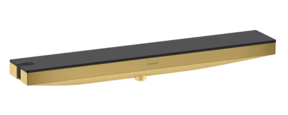 Legkelendőbb Hansgrohe Rainfinity Fali kimenet 500 integrált polc bal oldali zuhanytartó polírozott arany hatású 26843990
