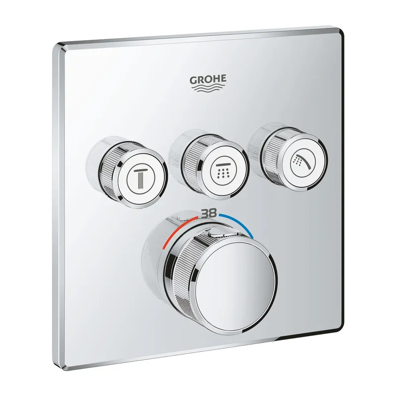 Grohe, Grohtherm SmartControl Termosztát falsík mögötti telepítéshez, 3 fogyasztóra 29126000 Vásárlói kedvenc