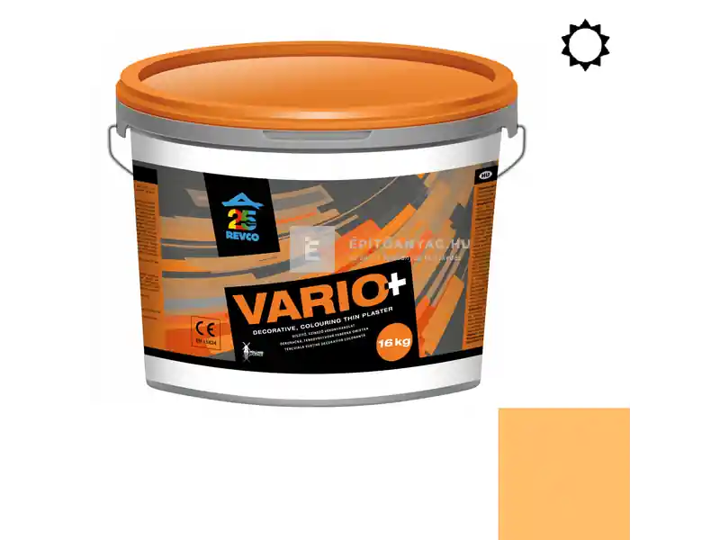 Különleges ajánlat Revco Vario+ Spachtel kapart vékonyvakolat 1,5 mm mandarin 4 16 kg
