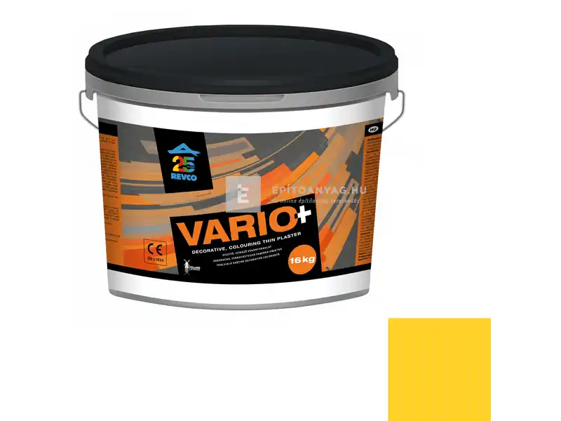 Nézd meg most Revco Vario+ Struktúra gördülőszemcsés vékonyvakolat 3 mm narcis 5 16 kg
