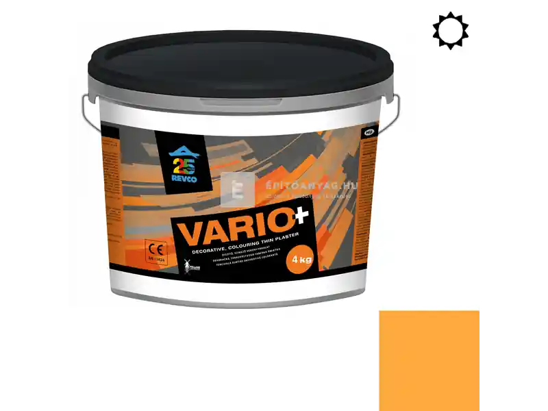 Revco Vario+ Struktúra gördülőszemcsés vékonyvakolat 2 mm mandarin 5 4 kg Vedd meg most