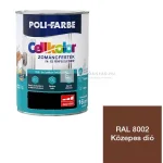 Gyors szállítás Poli-Farbe Cellkolor magasfényű zománcfesték RAL 8002 közepes dió 0,8 l