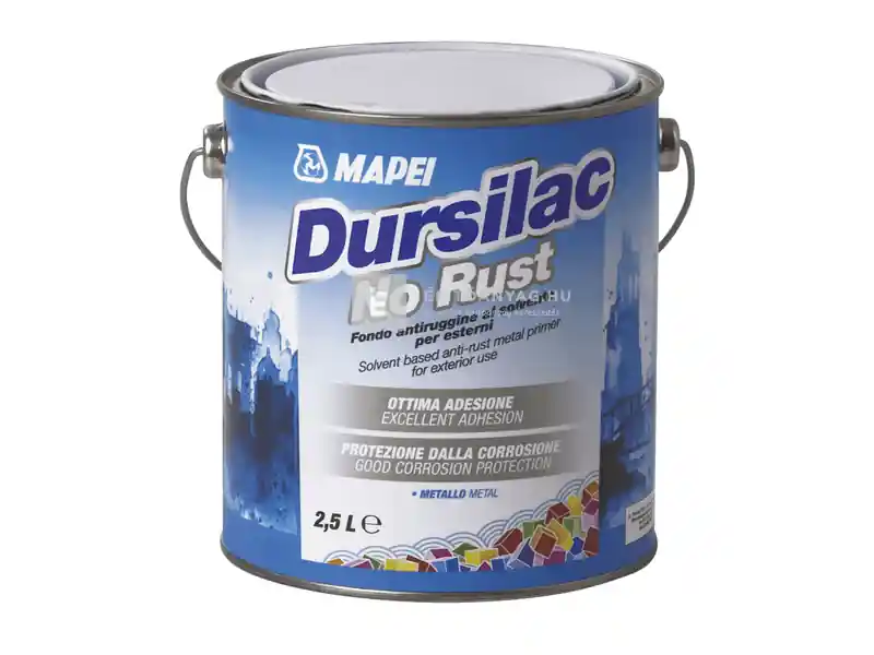 Mapei Dursilac No Rust szintetikus rozsdagátló alapozó 2,5 l Alacsony ár