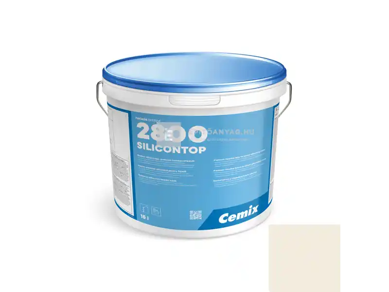 Cemix 2800 SiliconTOP szilikon homlokzatfesték 4001 white 4,5 l Kedvezmény