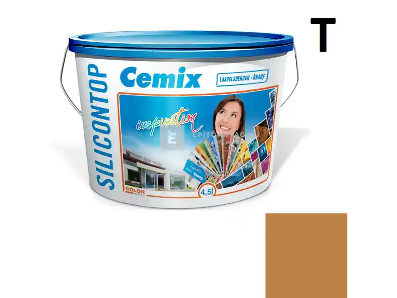 Cemix SiliconTOP szilikon homlokzatfesték 6169 intense 4,5 l Azonnal elérhető