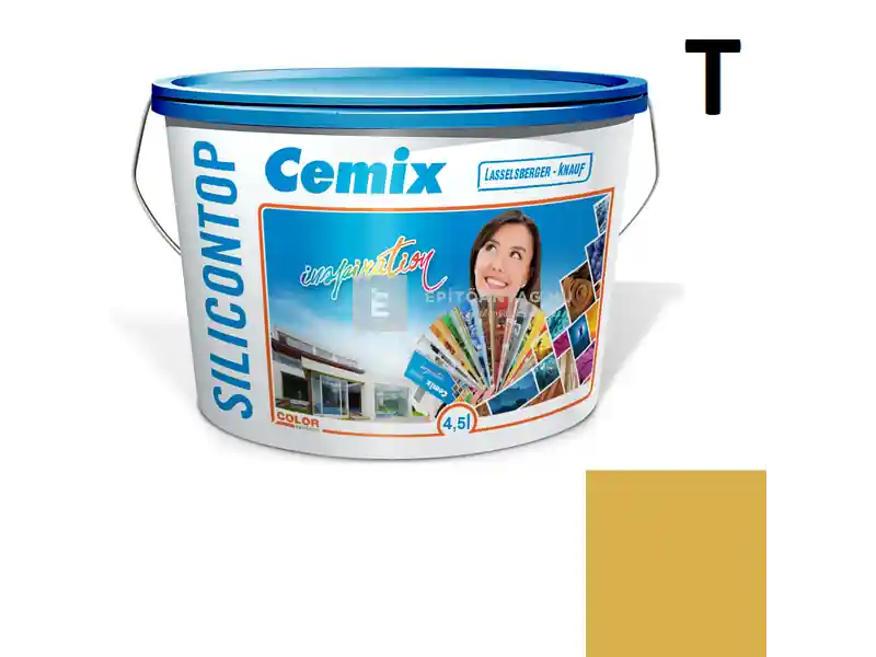 Olcsóbb Cemix 2800 SiliconTOP szilikon homlokzatfesték 6139 intense 4,5 l