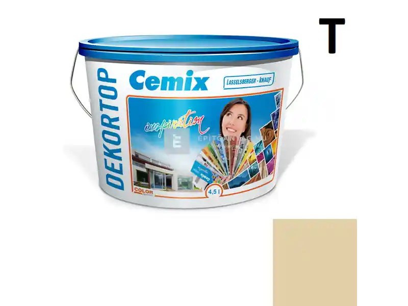 Szuper ajánlat Cemix 2802 DekorTOP diszperziós homlokzatfesték 4331 orange 4,5 l