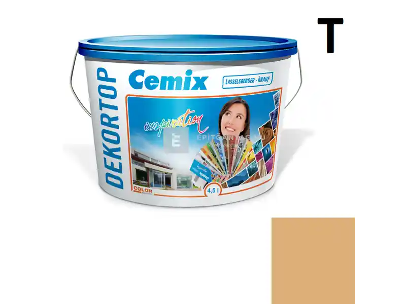 Expressz kézbesítés Cemix 2802 DekorTOP diszperziós homlokzatfesték 4337 orange 4,5 l