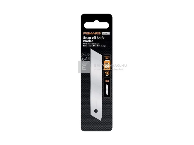 Fiskars pótpengék CarbonMax Snap-off pengekéshez, 18 mm, 10 db Vedd meg online