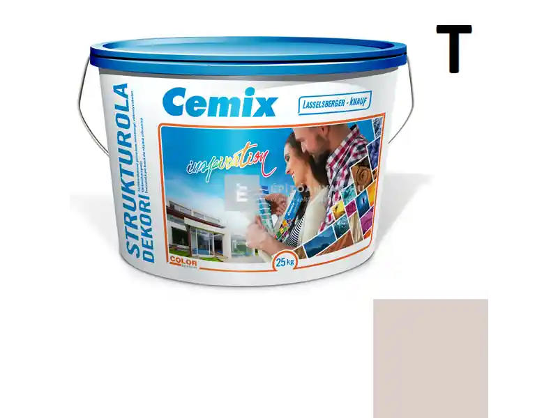 Népszerű Cemix 2704 StrukturOLA Dekor diszperziós vékonyvakolat, kapart 1,5 mm 5111 rusty 25 kg