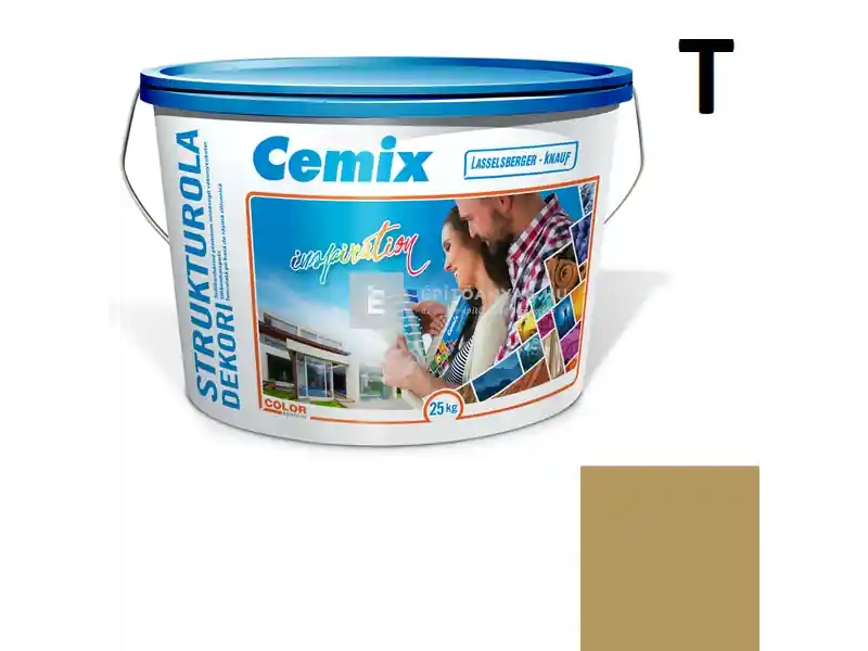 Cemix 2704 StrukturOLA Dekor diszperziós vékonyvakolat, kapart 1,5 mm 6917 intense 25 kg Korlátozott ajánlat