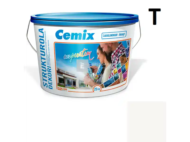 Cemix 2704 StrukturOLA Dekor diszperziós vékonyvakolat, kapart 2 mm 4000 white 25 kg Biztonságos vásárlás