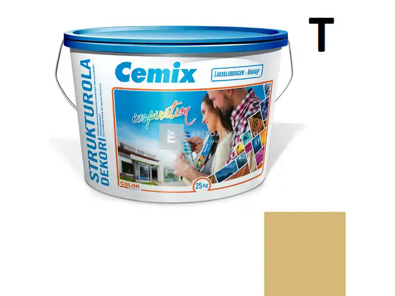 Expressz szállítás Cemix 2704 StrukturOLA Dekor diszperziós vékonyvakolat, kapart 2 mm 4329 orange 25 kg