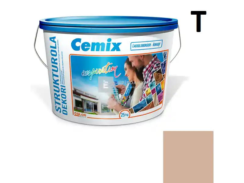 Utolsó esély Cemix 2704 StrukturOLA Dekor diszperziós vékonyvakolat, kapart 2 mm 4923 brown 25 kg