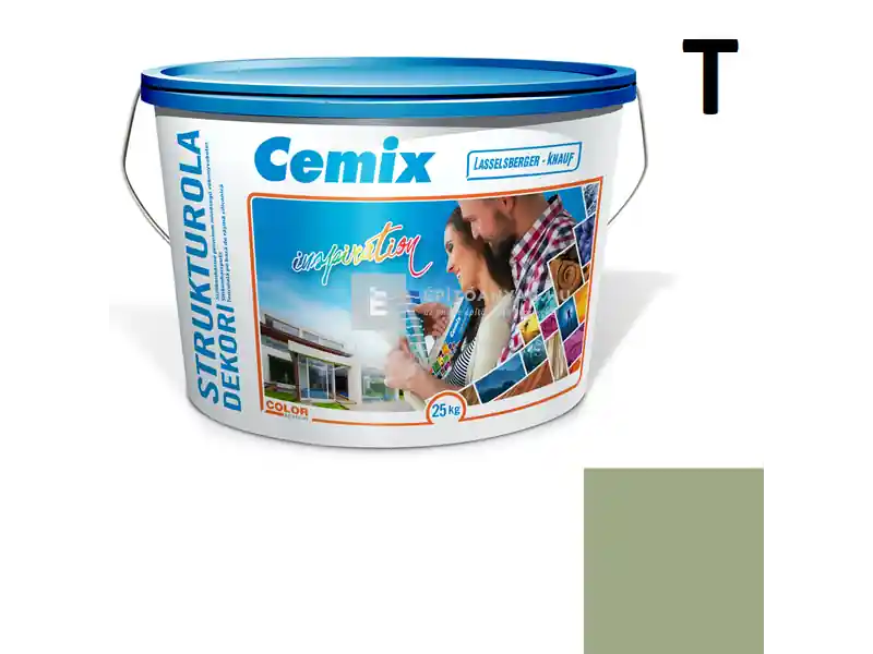 Akció Cemix 2704 StrukturOLA Dekor diszperziós vékonyvakolat, kapart 2 mm 6555 intense 25 kg