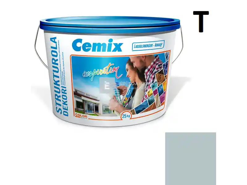 Azonnal elérhető Cemix 2704 StrukturOLA Dekor diszperziós vékonyvakolat, dörzsölt 2 mm 4537 green 25 kg