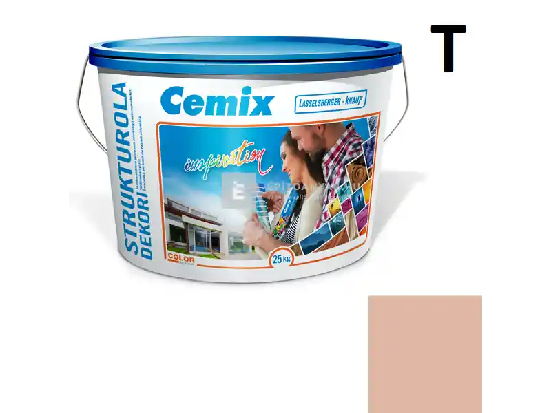 Cemix 2704 StrukturOLA Dekor diszperziós vékonyvakolat, dörzsölt 2 mm 5179 rusty 25 kg Legjobb ár