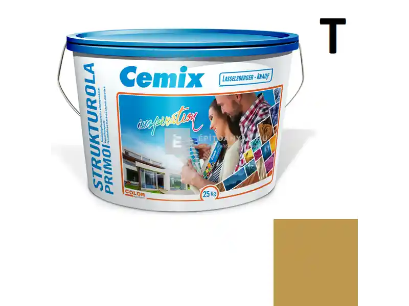 Cemix 2703 StrukturOLA Primo diszperziós vékonyvakolat, kapart 1,5 mm 4379 orange 25 kg Exkluzív ajánlat