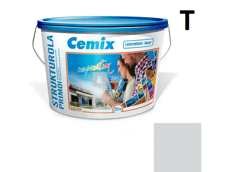 Expressz kézbesítés Cemix 2703 StrukturOLA Primo diszperziós vékonyvakolat, kapart 1,5 mm 4741 blue 25 kg
