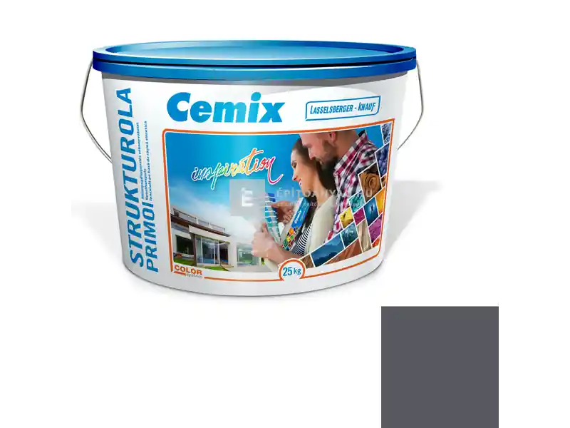 Cemix 2703 StrukturOLA Primo diszperziós vékonyvakolat, kapart 1,5 mm 5329 rock 25 kg Alacsony ár