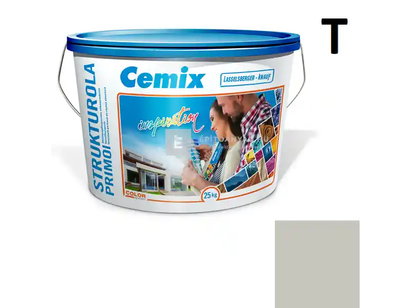 Cemix 2703 StrukturOLA Primo diszperziós vékonyvakolat, kapart 1,5 mm 5347 rock 25 kg Csak ma