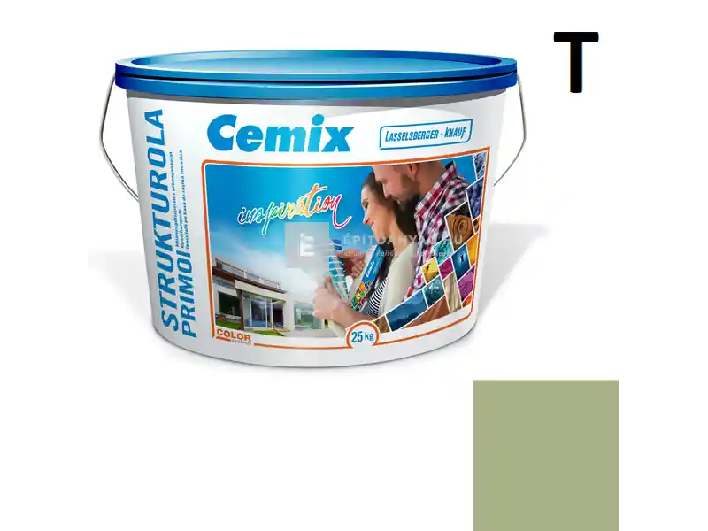 Biztonságos fizetés Cemix 2703 StrukturOLA Primo diszperziós vékonyvakolat, kapart 1,5 mm 6545 intense 25 kg