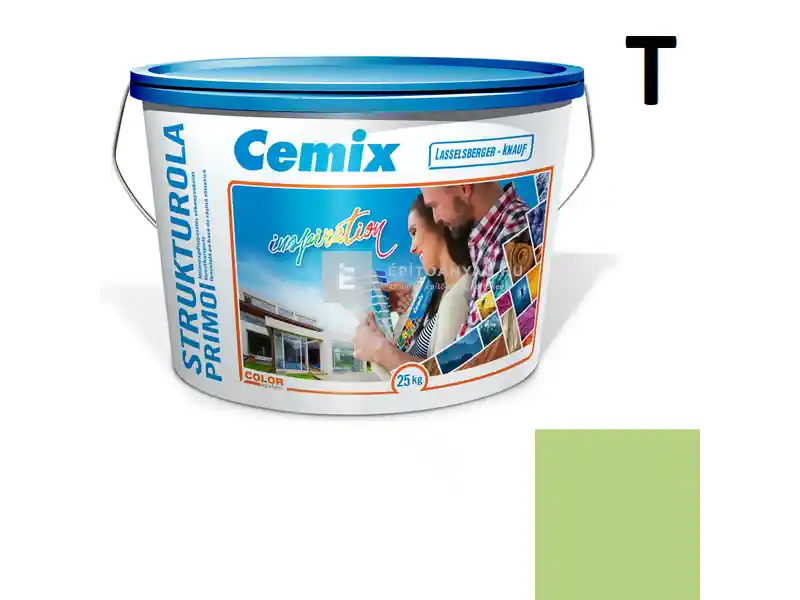 Cemix 2703 StrukturOLA Primo diszperziós vékonyvakolat, kapart 1,5 mm 6529 intense 25 kg Akció