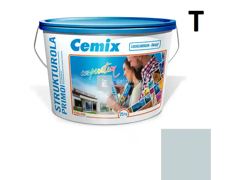 Cemix 2703 StrukturOLA Primo diszperziós vékonyvakolat, dörzsölt 2 mm 4723 blue 25 kg Különleges ajánlat