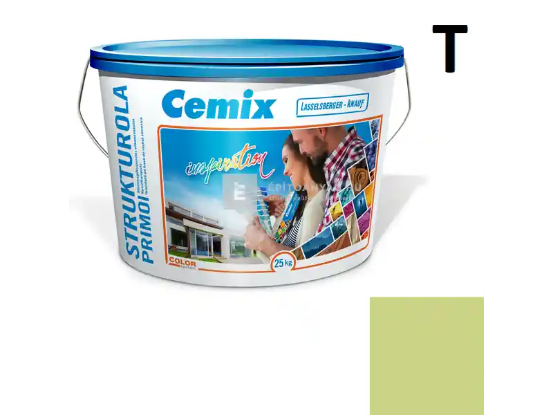 Cemix 2703 StrukturOLA Primo diszperziós vékonyvakolat, dörzsölt 2 mm 6519 intense 25 kg Akciós ár