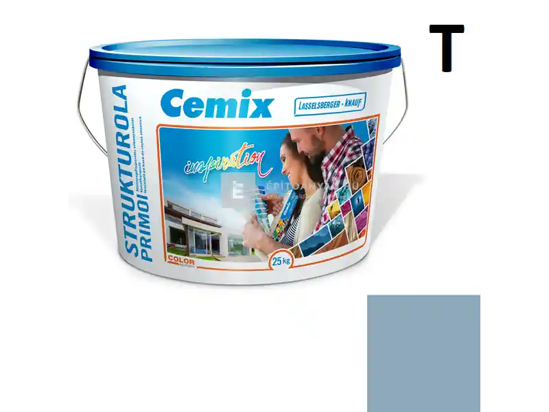 Vedd meg online Cemix 2703 StrukturOLA Primo diszperziós vékonyvakolat, dörzsölt 2 mm 6745 intense 25 kg