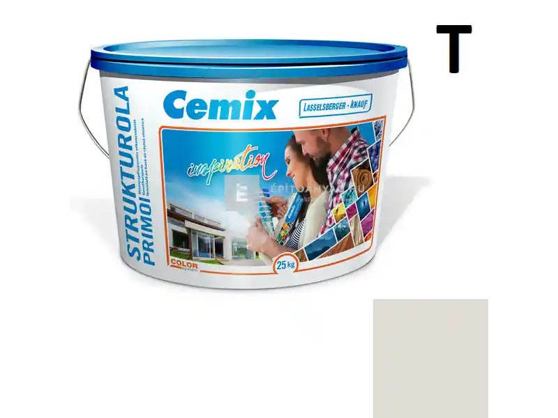 Cemix 2703 StrukturOLA Primo diszperziós vékonyvakolat, dörzsölt 2 mm 6941 intense 25 kg Gyors szállítás