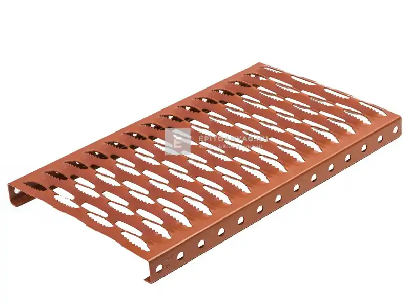 Bramac alu lépcsőfok téglavörös 25x41 cm Expressz kézbesítés