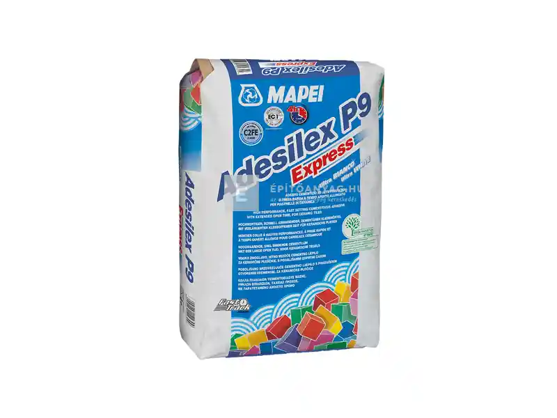 Prémium Mapei Adesilex P9 Express gyorskötő kerámiaburkolat-ragasztó C2TE szürke 25 kg