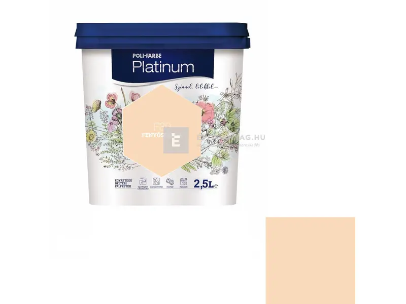 Poli-Farbe Platinum beltéri falfesték F30 fenyőspárga 2,5 l Kedvezményes ár