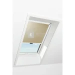Roto Designo ZRE R6/R8 74x118 cm, sötét-bézs fényszűrő roló, alumínium profilokkal Exkluzív ajánlat