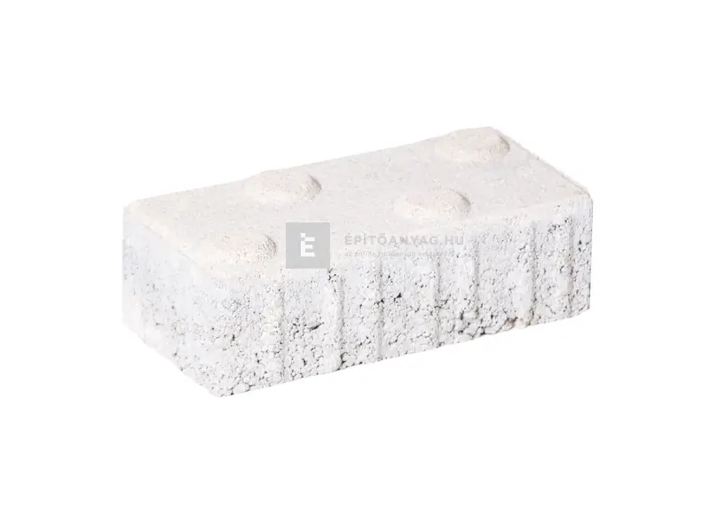 Leier taktilis jelzőkő pogácsás, fehér 10x20x6 cm Szezonális akció