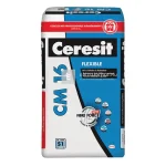Azonnali szállítás Henkel Ceresit CM 16 flexibilis burkolatragasztó C2TES1, gres lapokhoz 25 kg