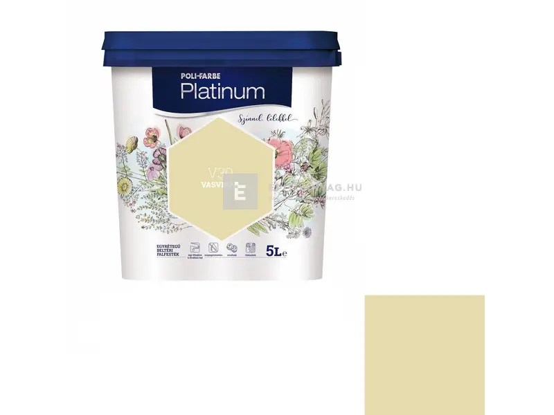 Rendeld meg most Poli-Farbe Platinum beltéri falfesték V30 vasvirág 5 l
