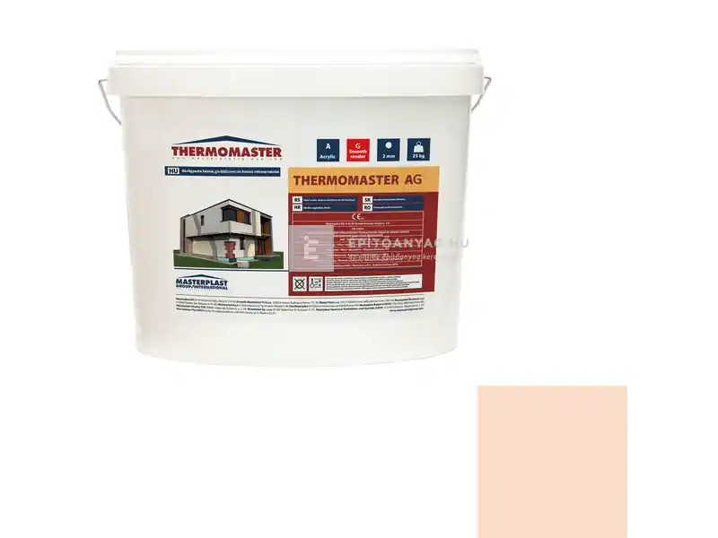Masterplast Thermomaster akril vékonyvakolat, gördülőszemcsés 2 mm 08-D 25 kg Legkelendőbb
