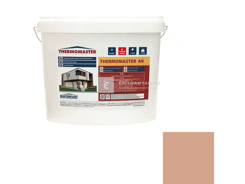 Masterplast Thermomaster akril vékonyvakolat, kapart 2 mm 12-C 25 kg Azonnali szállítás