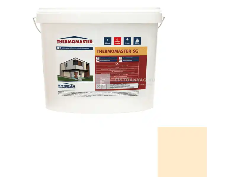 Vedd meg online Masterplast Thermomaster szilikon vékonyvakolat, gördülőszemcsés 2 mm 01-F 25 kg