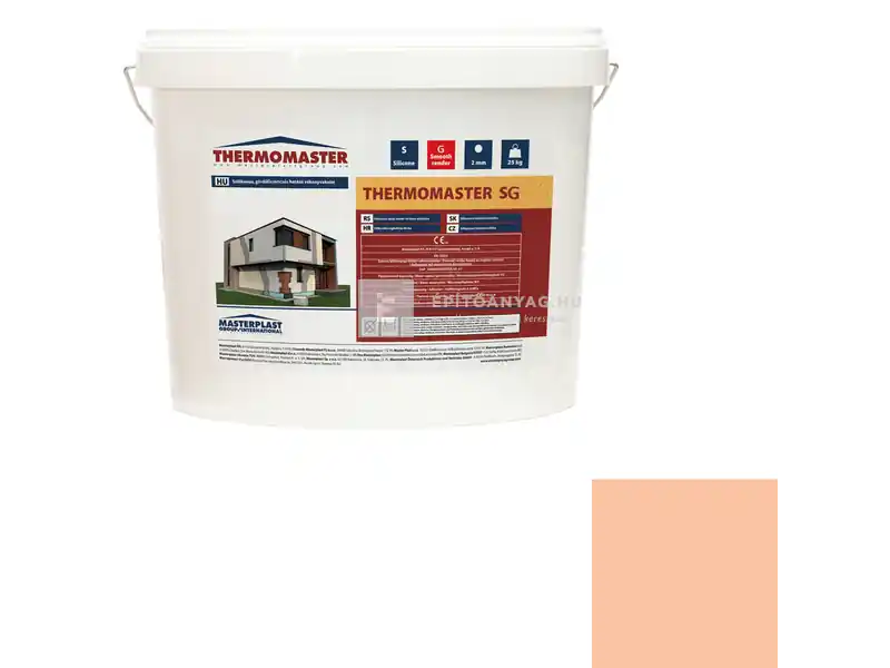 Legkelendőbb Masterplast Thermomaster szilikon vékonyvakolat, gördülőszemcsés 2 mm 11-D 25 kg