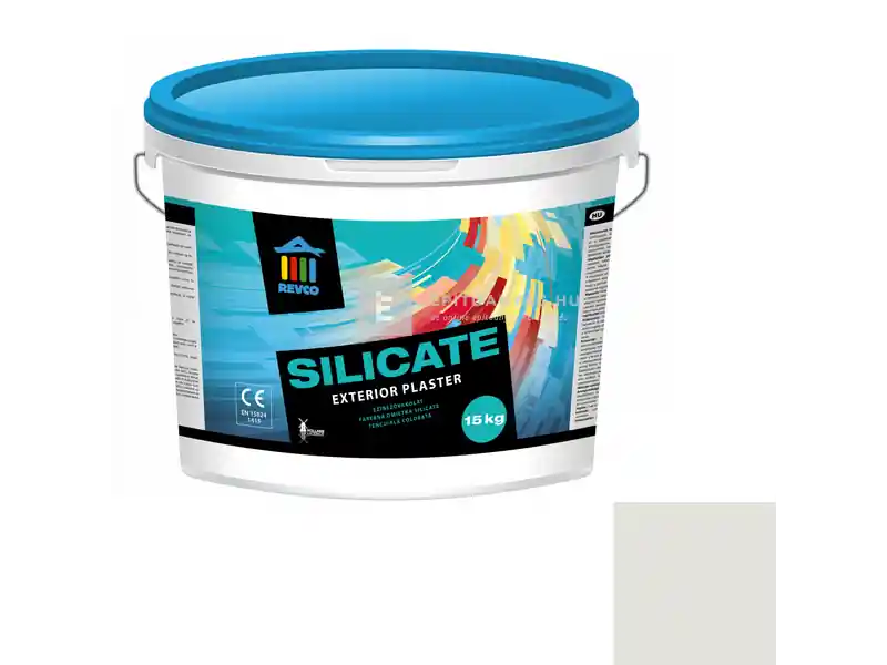 Különleges ajánlat Revco Silicate Struktúra gördülőszemcsés vékonyvakolat 2 mm silver 3 15 kg
